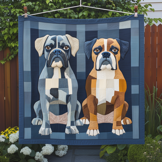 Boxer Dog Quilted Blanket GFTOAB471