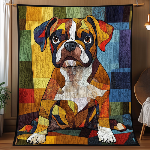 Boxer Dog Quilted Blanket GFTOAB474