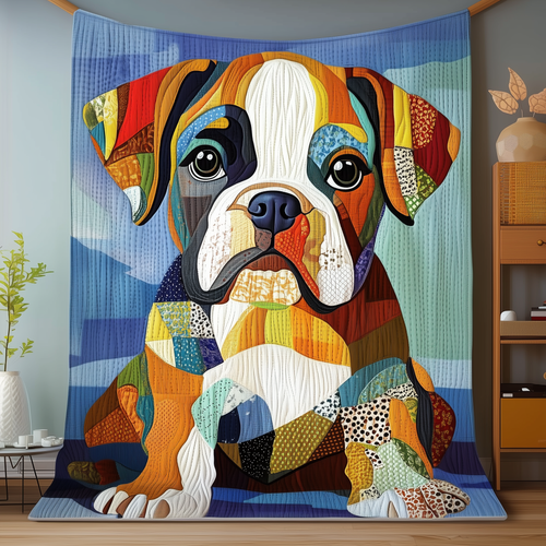 Boxer Dog Quilted Blanket GFTOAB475