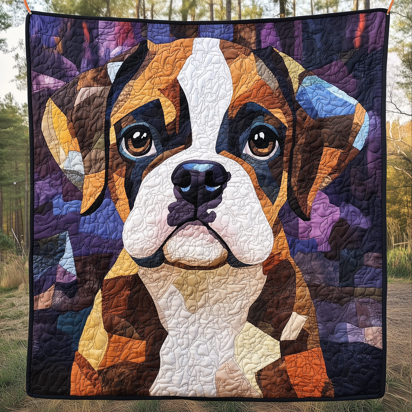 Boxer Dog Quilted Blanket GFTOAB481