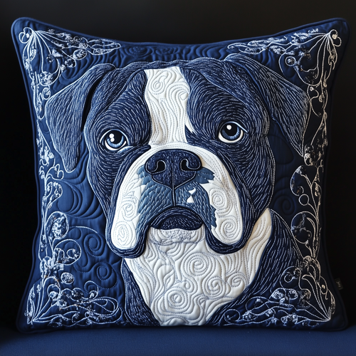 Boxer Dog Quilted Pillow Case GFTOAB517