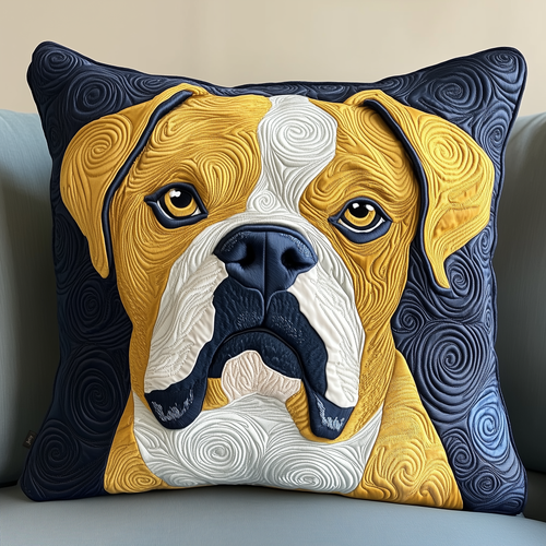 Boxer Dog Quilted Pillow Case GFTOAB519