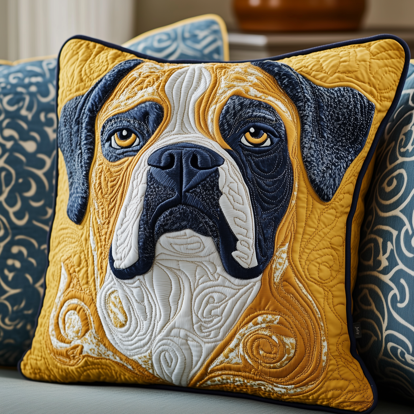 Boxer Dog Quilted Pillow Case GFTOAB520