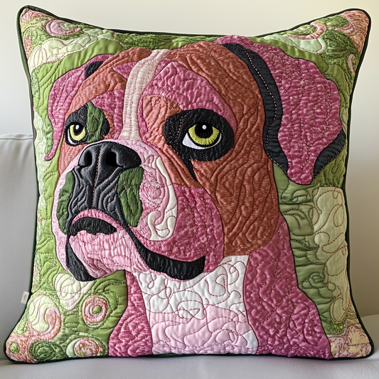 Boxer Dog Quilted Pillow Case GFTOAB521