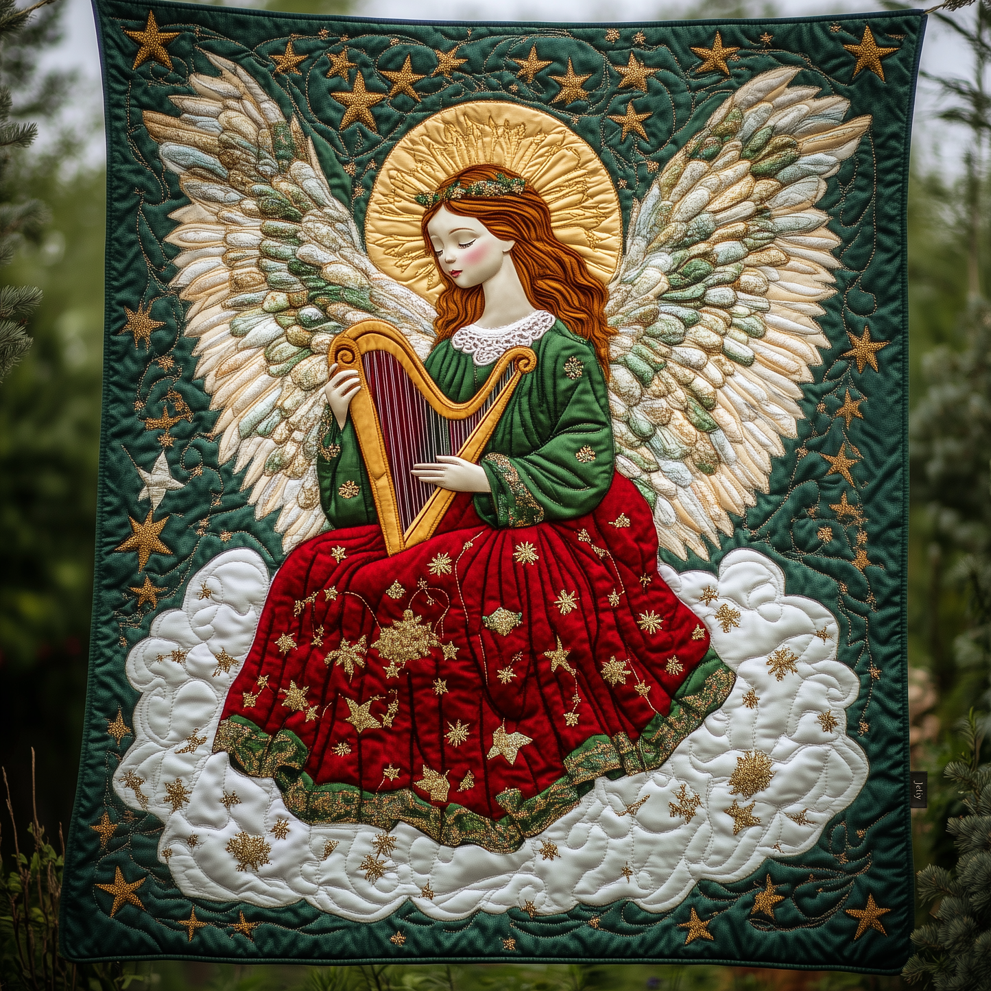 Christmas Angel Quilted Blanket GFTOAB597