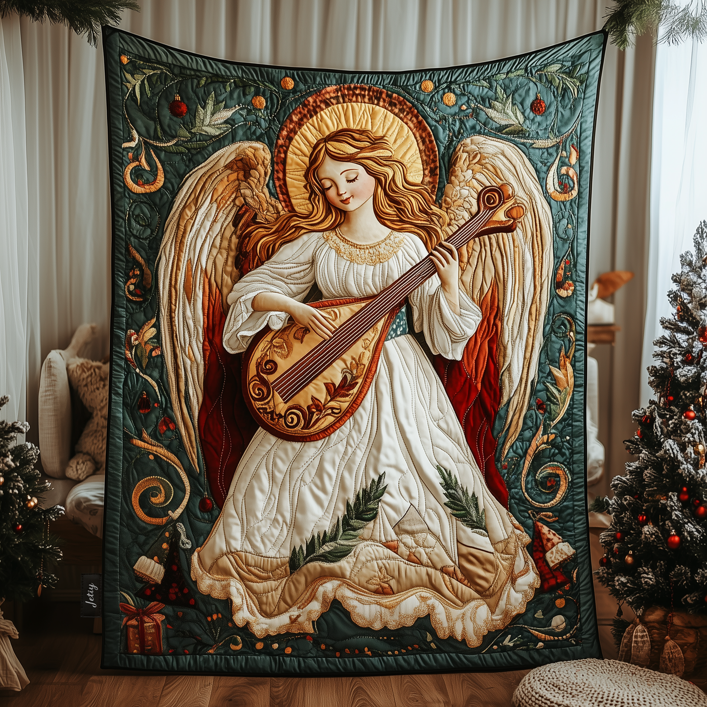 Christmas Angel Quilted Blanket GFTOAB604