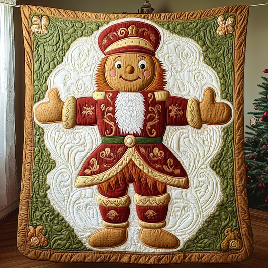 Christmas Nutcracker Gingerbread Man Quilted Blanket GFTOAB628