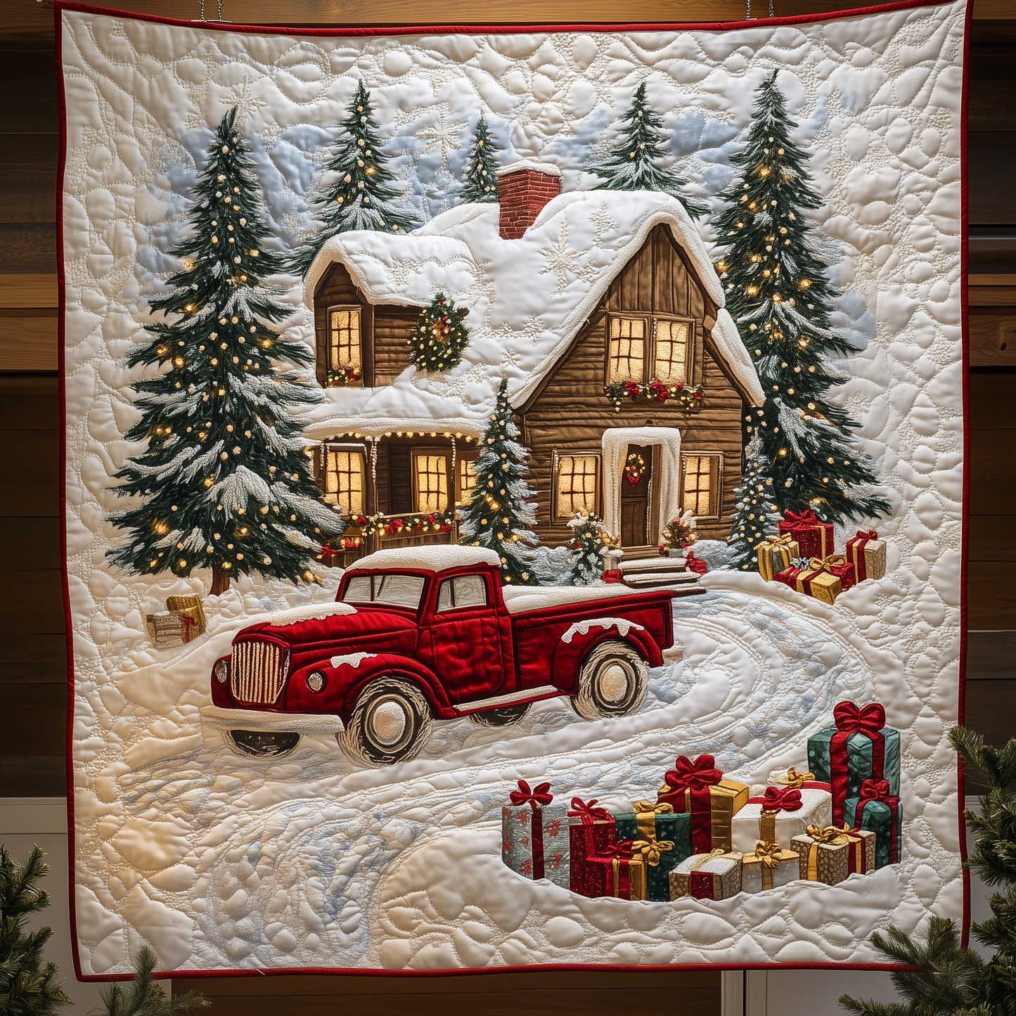 Cozy Cabin Quilted Blanket GFTOAB743