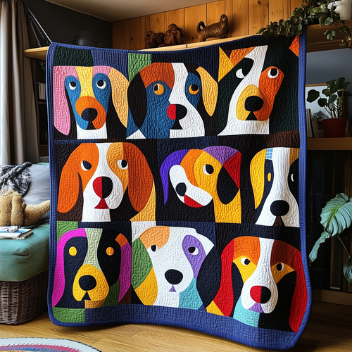 Whimsical Beagle Quilted Blanket GFTOAB746