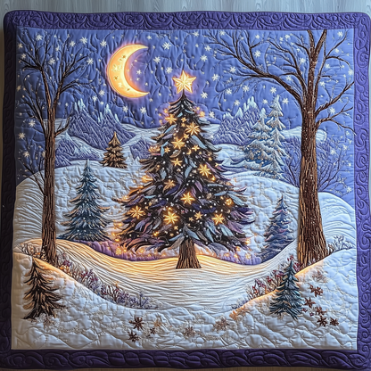 Elegant Christmas Tree Quilted Blanket GFTOAB962