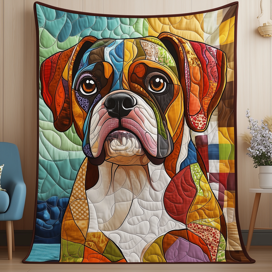 Boxer Dog Quilted Blanket GFTOAB967