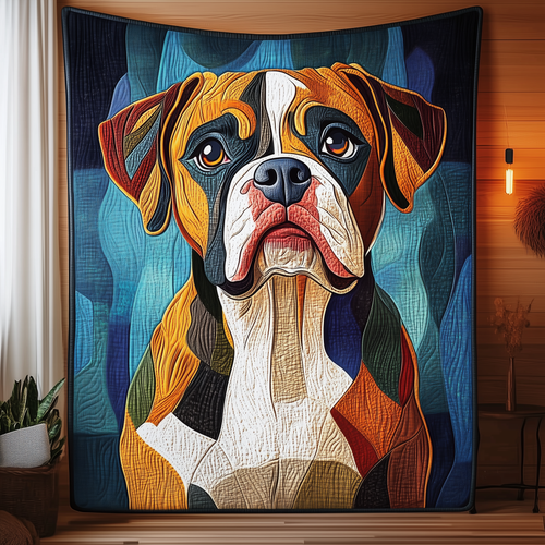 Boxer Dog Quilted Blanket GFTOAB968