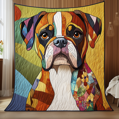 Boxer Dog Quilted Blanket GFTOAB970