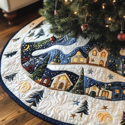 Christmas Village Quilted Tree Skirt GFTOAB992