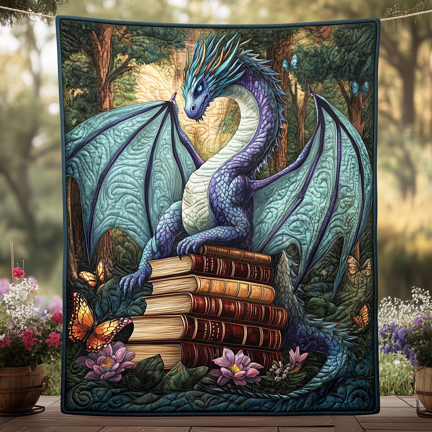 Celestial Guardian Quilted Blanket GFTOHD027