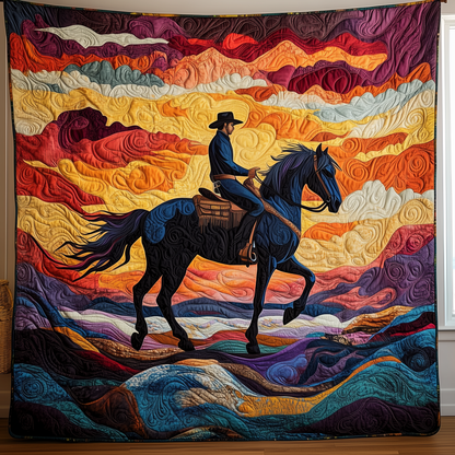 Vibrant Western Ride Quilted Blanket GFTOHD040