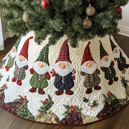 Elf Magic Christmas Quilted Tree Skirt GFTOHD082