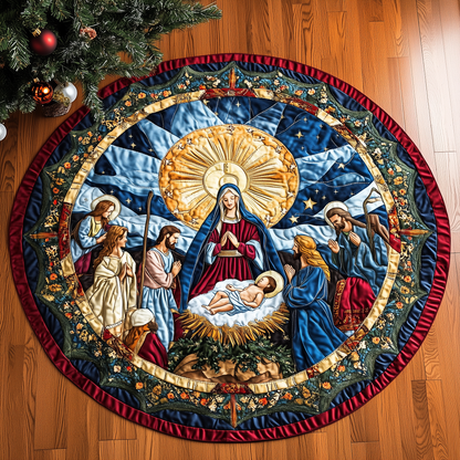 Nativity Blessing Quilted Tree Skirt GFTOHD253