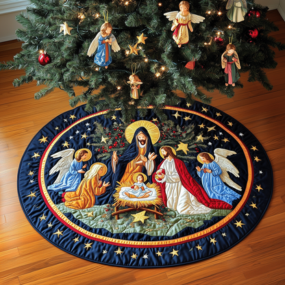 Nativity Blessing Quilted Tree Skirt GFTOHD260