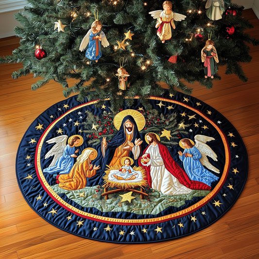 Nativity Blessing Quilted Tree Skirt GFTOHD260