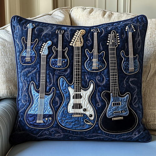 Guitar Melody Quilted Pillow Case GFTOHD660