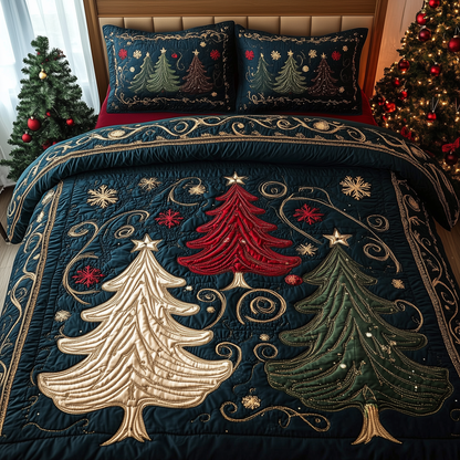 Holiday Forest 3-Piece Quilted Bedding Set GFTOHD710