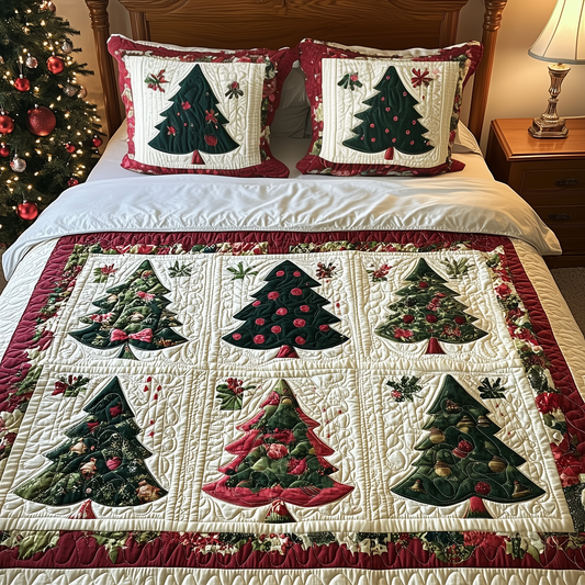 Holiday Forest 3-Piece Quilted Bedding Set GFTOHD718