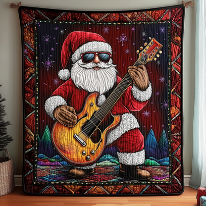 Santa The Rockstar Quilted Blanket GFTOHD838