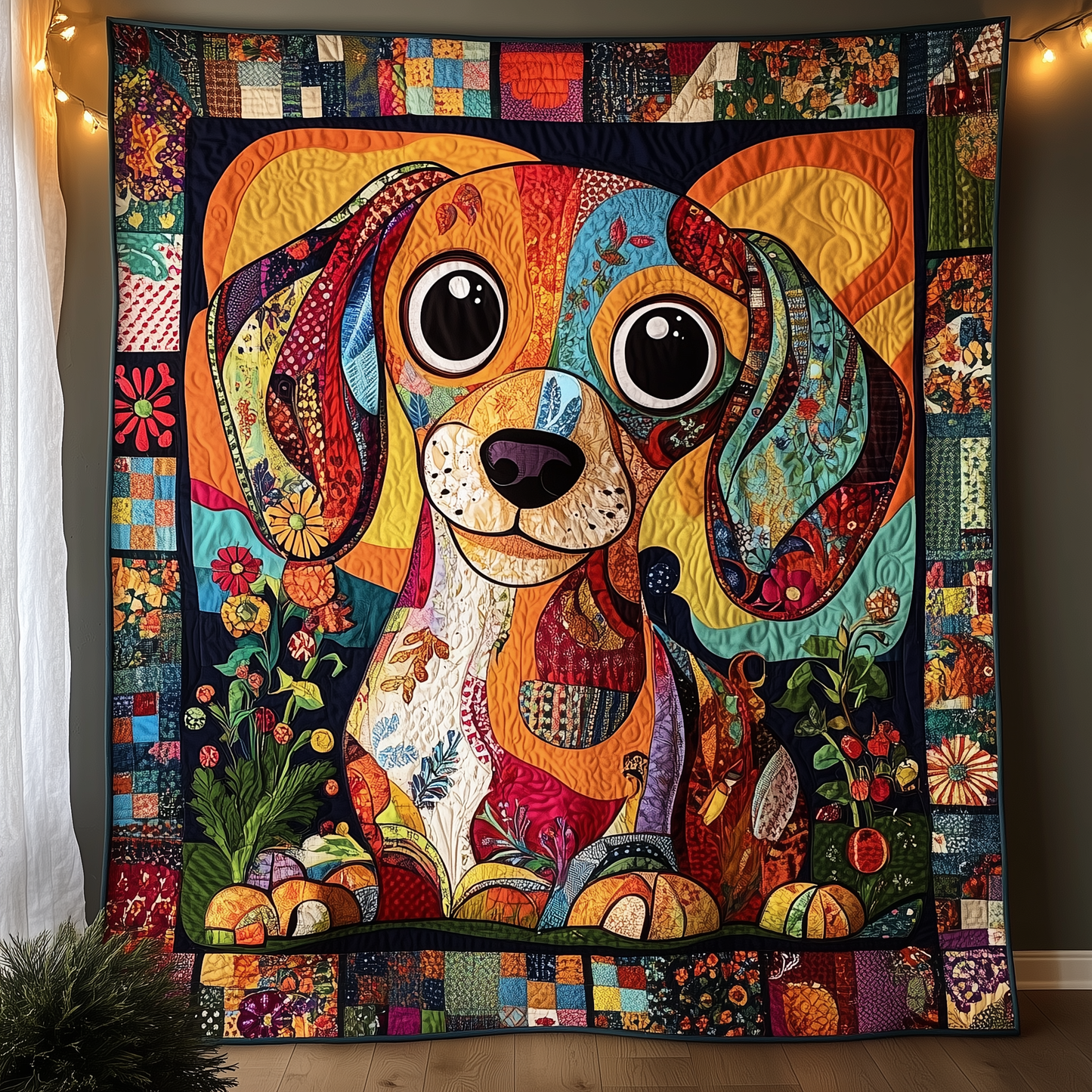 Dachshund Quilted Blanket GFTONL1001