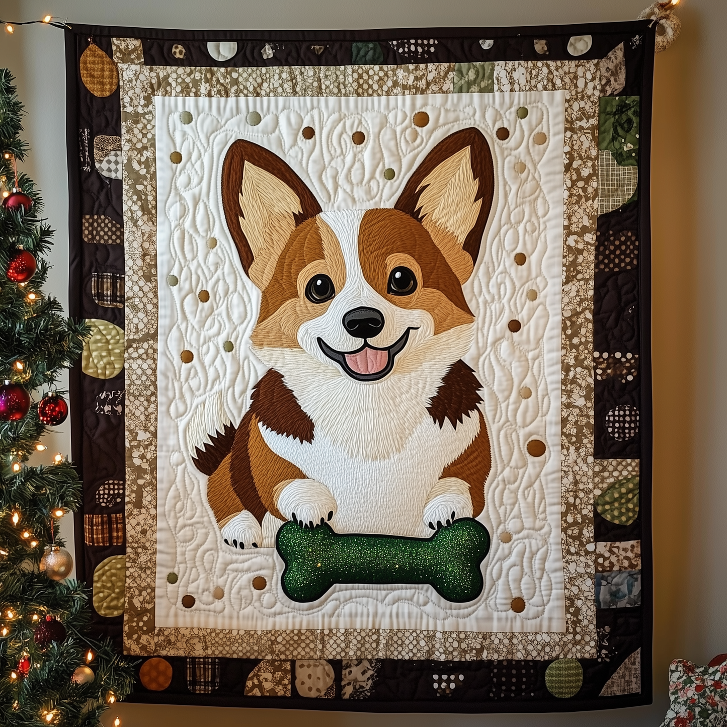 Corgi Quilted Blanket GFTONL1003