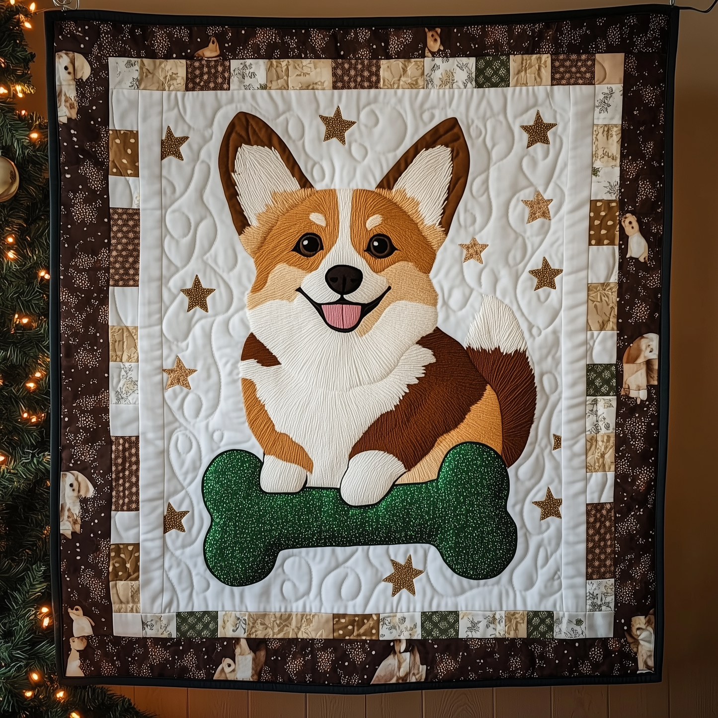 Corgi Quilted Blanket GFTONL1004