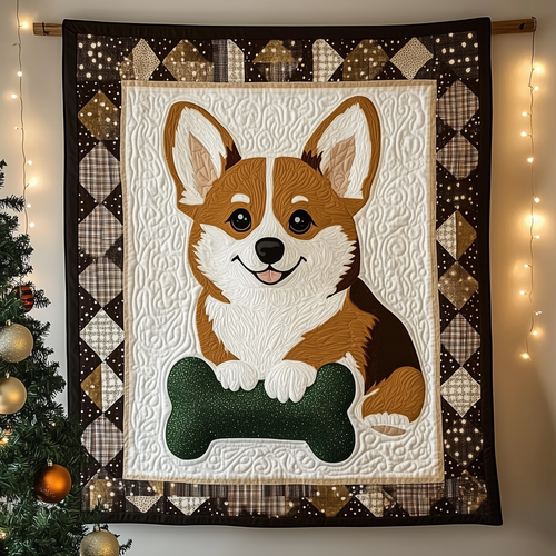 Corgi Quilted Blanket GFTONL1006