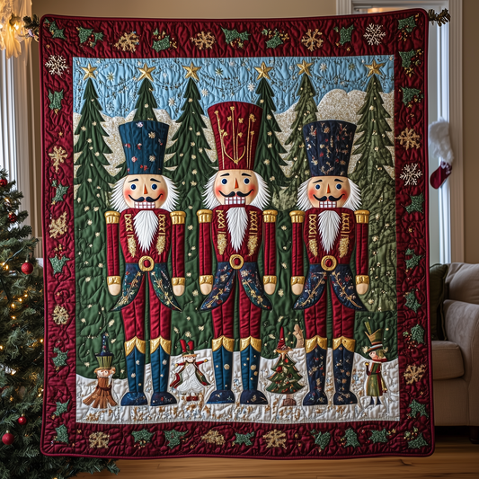 Joyful Nutcracker Quilted Blanket GFTONL1013