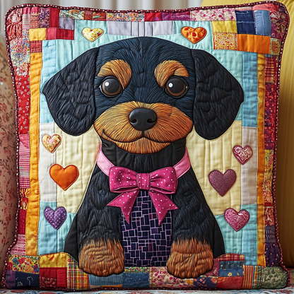 Dachshund Love Quilted Pillow Case GFTONL1049