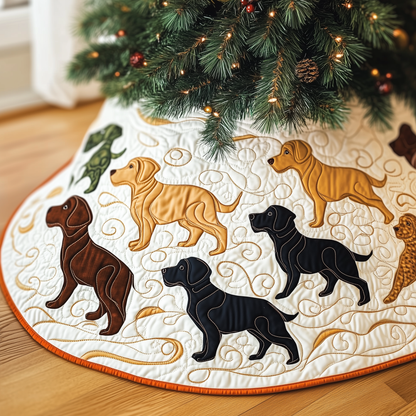 Labrador Retriever Quilted Tree Skirt GFTONL1063