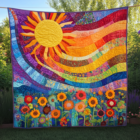 Joyful Radiance Sunshine Quilted Blanket GFTONL116