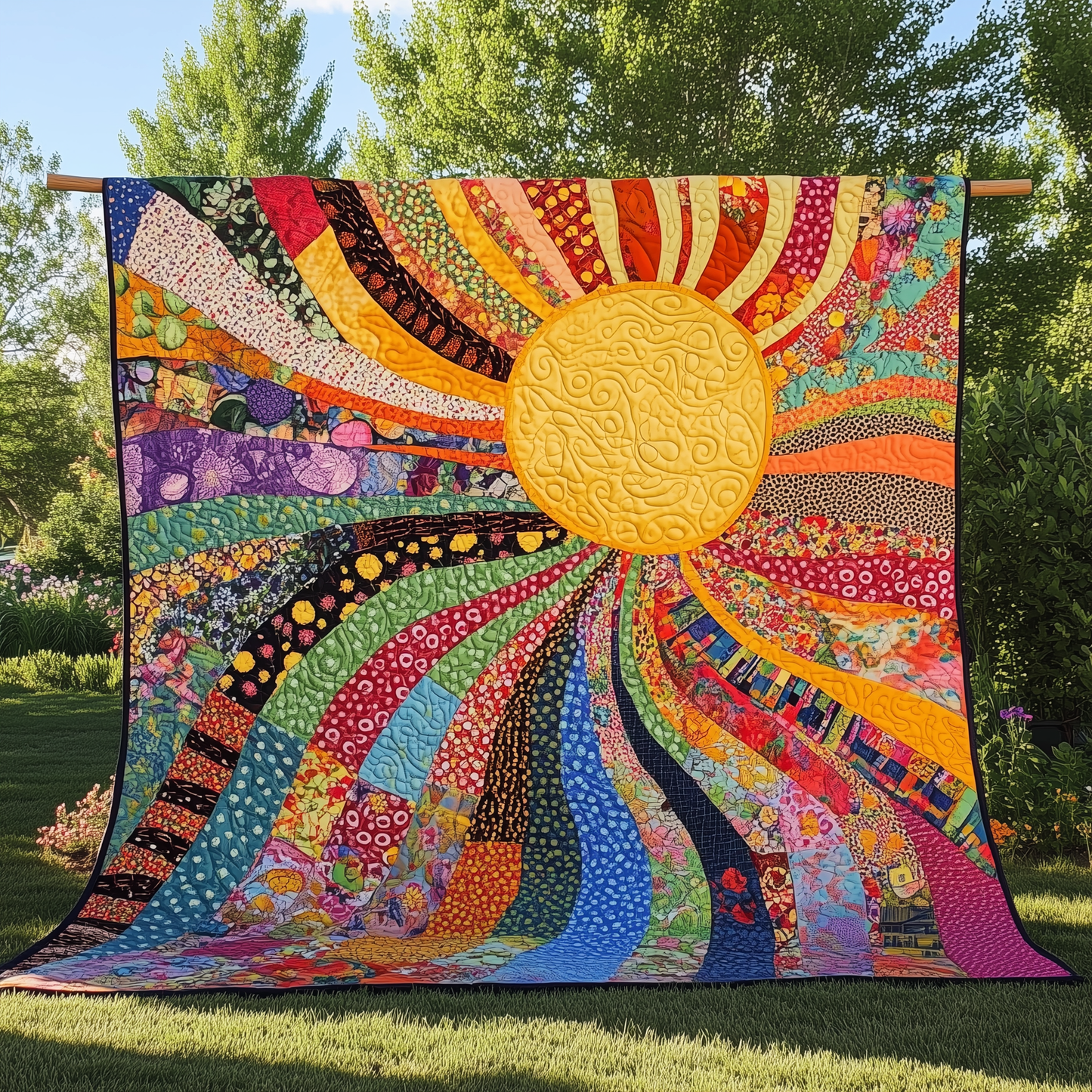 Joyful Radiance Sunshine Quilted Blanket GFTONL119