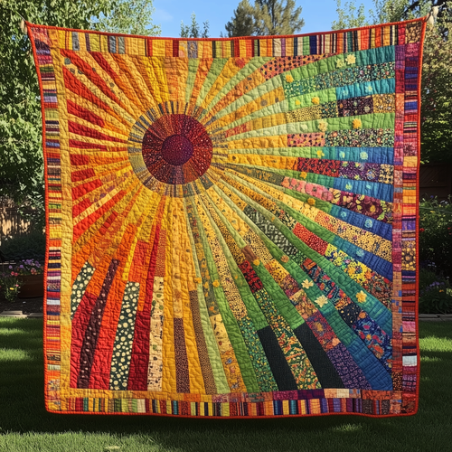 Joyful Radiance Sunshine Quilted Blanket GFTONL123