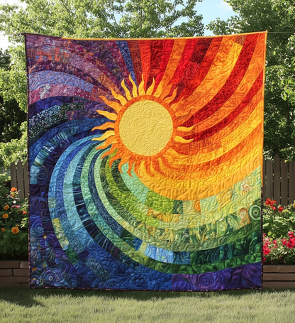 Joyful Radiance Sunshine Quilted Blanket GFTONL125