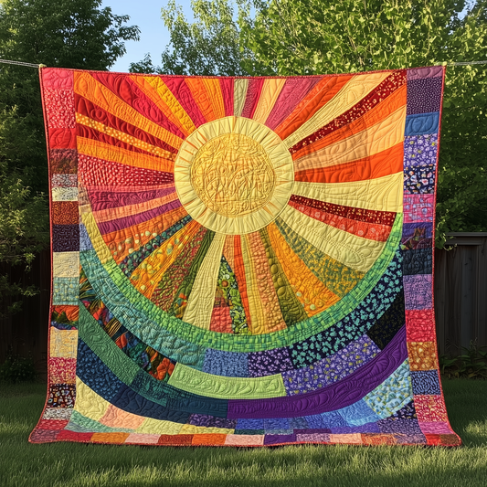 Joyful Radiance Sunshine Quilted Blanket GFTONL126