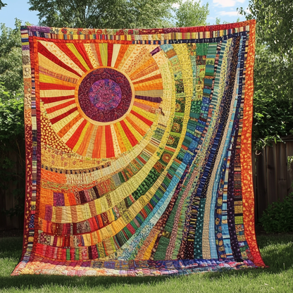 Joyful Radiance Sunshine Quilted Blanket GFTONL128