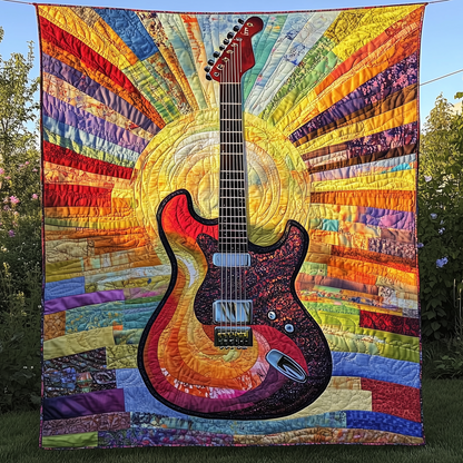 Radiant Guitar Sunshine Quilted Blanket GFTONL140