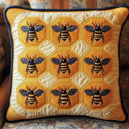 Bee Happy Quilted Pillow Case GFTONL200