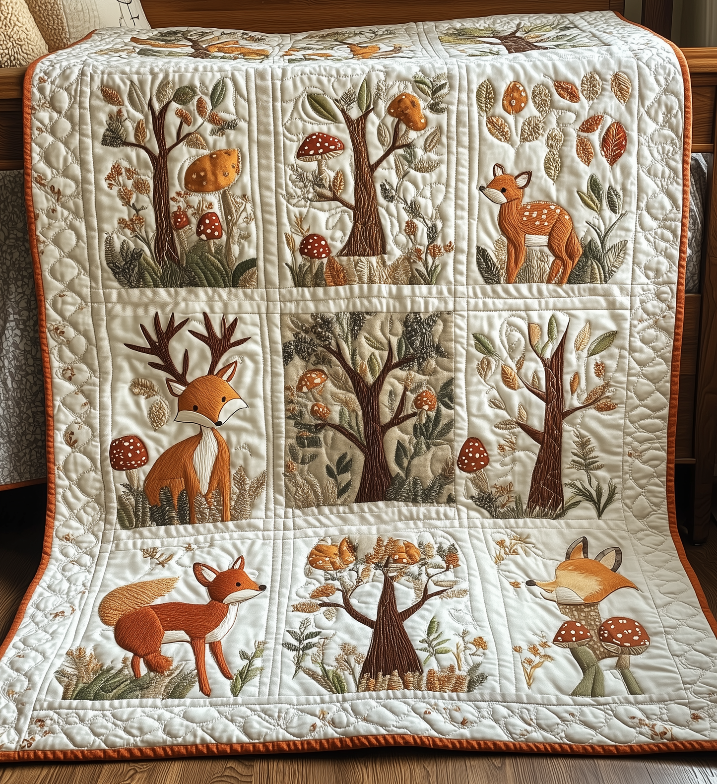 Woodland Animal Quilted Blanket GFTONL221