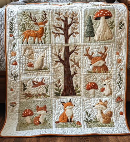 Woodland Animal Quilted Blanket GFTONL222