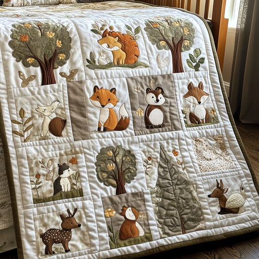 Woodland Animal Quilted Blanket GFTONL223