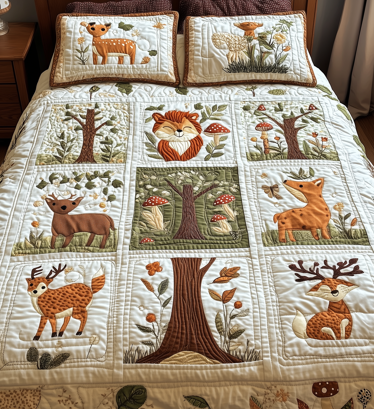 Woodland Animal Quilted Blanket GFTONL225