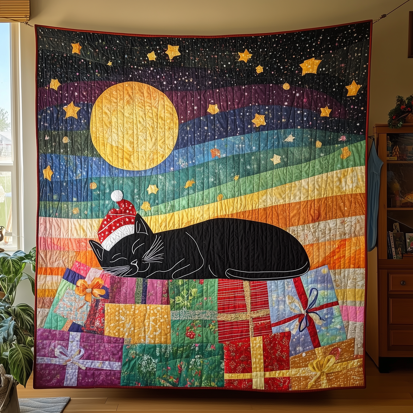 Dreaming Cat Quilted Blanket GFTONL278