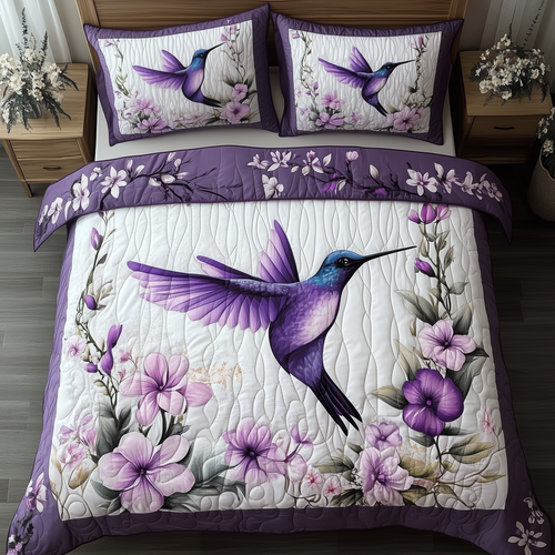 Hummingbird Quilted Bedding Set GFTONL294