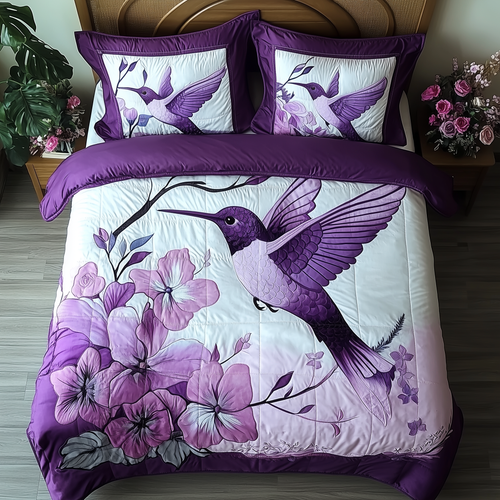 Hummingbird Quilted Bedding Set GFTONL296